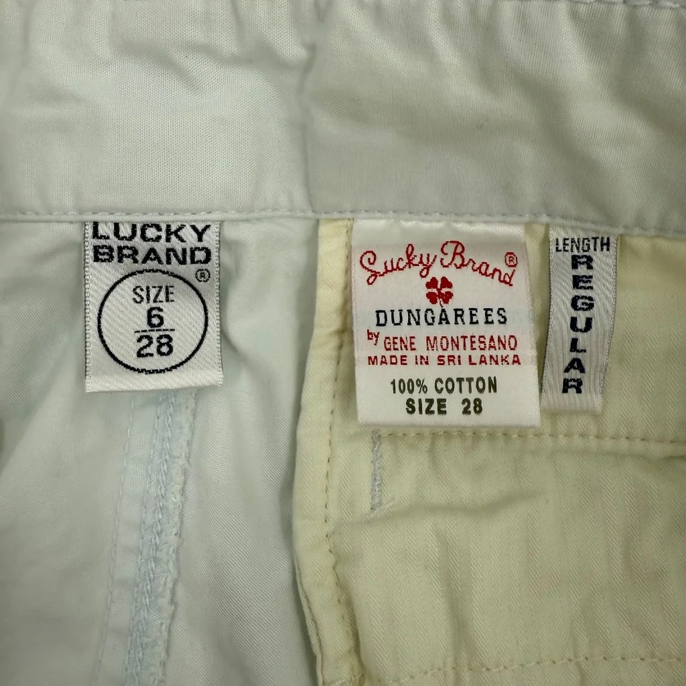 Lucky Brand Pants Women 28 Blue Bootcut Dungarees Vintage Lightweight 90s Y2K - Picture 11 of 16